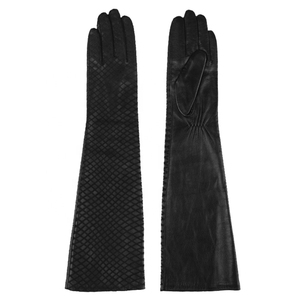 Guantes largos de trabajo de cuero de piel de cabra clásicos de alta calidad OEM nuevos guantes de invierno de moda para hombres para uso diario informal - Product Image 1