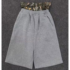 Pantalones cortos ligeros de doble cintura para hombre, con banda elástica, informales, deportivos, de verano, pantalones cortos de doble cintura para hombre - Product Image 6