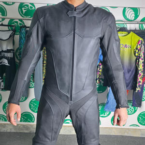 Traje de Carreras de Motociclismo de Cuero Vacuno de Primera Calidad |   Traje de Motociclismo de Una Pieza con Certificación CE para Pista y Carretera - Product Image 6
