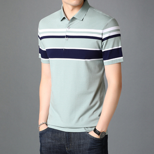 100% coton hommes Polo couleur unie classique Polo hommes à manches courtes décontracté affaires Social Polo hommes de haute qualité - Product Image 5