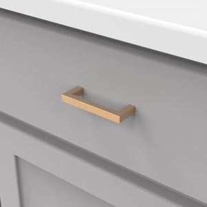 Tirador de cajón cuadrado de nuevo diseño para el hogar, cocina, muebles de oficina, herrajes, puerta, cajón, armario, tirador de armario - Product Image 3