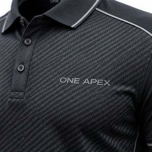 Polo de performance personnalisé pour homme en fibre de carbone – Uniforme d'entreprise haut de gamme pour le golf et le tennis, anti-humidité, OEM ODM - Product Image 4