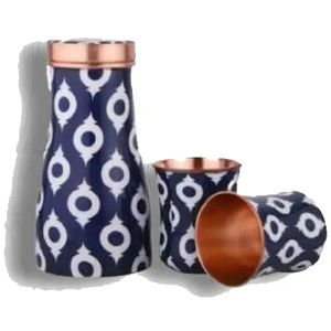 Copper Printed Bedroom <b>Jar</b> Direct Drinking Feature Eco-Friendly Boiling <b>Water</b> Safe-Consult Antique Appraisers for Market Value - Product Image 6