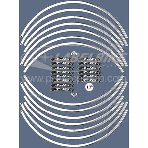 Kit de bandes adhésives pour jantes de moto Yamaha XJ6 17 "autocollants blancs compatibles avec les éclairages de réglage - Product Image 1