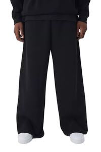 Servicio OEM personalizado de gran tamaño de algodón pesado de los hombres personalizados básicos nuevos pantalones de Jogger negro Premium oferta al por mayor tendencia 2024 calidad - Product Image 2