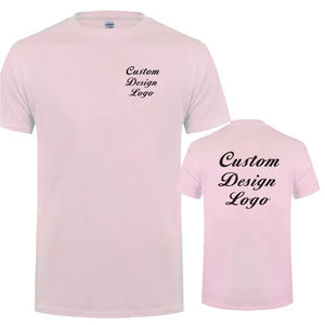 Venta al por mayor 100% algodón hombres Camiseta de manga corta de alta calidad suelta ajuste bordado pantalla impresa camiseta para hombre - Product Image 5