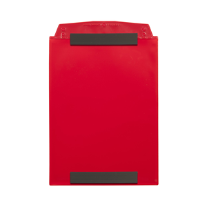 Portadocumenti con tasca trasparente, magnetico, DIN A5 verticale, Rosso, 2 strisce magnetiche, 10 pz / confezione.- SD2M/5210-0 - Product Image 1