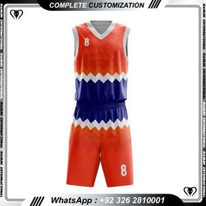 Conjuntos de uniformes de baloncesto antibacterianos para hombre, conjuntos de camisetas y pantalones cortos de baloncesto transpirables de secado rápido, uniforme de baloncesto para adultos - Product Image 6