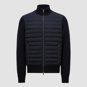 Best-seller personnalisé mince pour hommes 2025 Veste d'extérieur matelassée d'hiver pour hommes personnalisé de haute qualité tricoté en laine avec col montant - Product Image 1