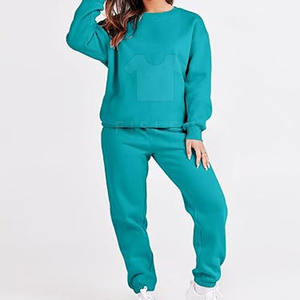 Ensemble de survêtements d'hiver de haute qualité pour femmes Design ajusté avec logo personnalisé Nouveau motif solide à la mode - Product Image 2