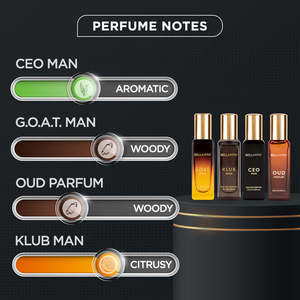 BELLAVITA Set de Regalo de Eau de Parfum en Roll-On para Hombre, 10 ml, Aroma Amaderado, Tamaño de Muestra - Product Image 5