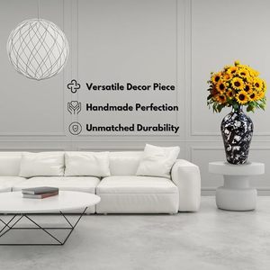 Luxury Metal <b>Vase</b> with Subtle Golden Touch for Elegant Decor Golden-Touched Metal <b>Vase</b> for a Glamorous Home Aesthetic - Product Image 5