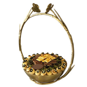 Admirable Design Home Decorative <b>Sweets</b> Desserts Display Creative Quality Gold Metal Bowl Hotel Supply In Excellent Price - Product Image 4