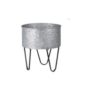 Jardinière galvanisée Décoration intérieure Articles de jardin Seau galvanisé de haute qualité pour fleurs pures avec design robuste - Product Image 5