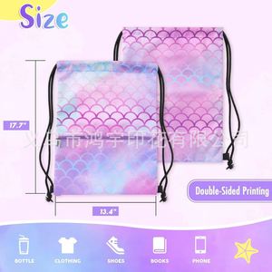 Mochila con Cordón Ajustable, Impermeable, con Estampado de Dibujos Animados, Plegable, Deportiva, Venta Directa de Fábrica, con Logotipo Personalizado - Product Image 2