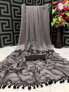 À la mode classique lourd Rambo coton soie Jari doublure Saree indien dernière conception exclusive fête porter exportation indien Boutique mariée - Product Image 2