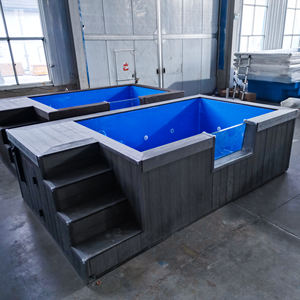 Outdoor Freestanding Luxury Rectangular Ready Swim SPA <b>Pool</b> Above Ground Custom Fiberglass <b>Swimming</b> <b>Pool</b> <b>Frame</b> <b>Pool</b> - Product Image 2