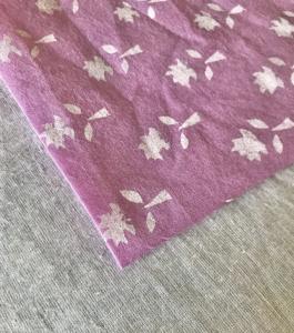 Tela de Algodón Estampada a Mano con Diseño Repetido de Pequeños Árboles Buti |   Textil Indio Morado Lavanda - Product Image 4