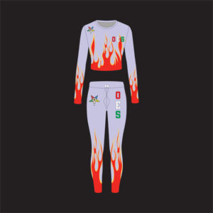 Survêtement OES personnalisé |   Ensemble sweat-shirt et pantalon brodés multicolores - Product Image 5