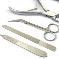 Cortacutículas de Acero con Cuchillas Afiladas, Diseño de Lujo, Alta Calidad, Kit de Manicura Profesional 5 en 1, Caja de Herramientas para Manicura, Precio de Fábrica