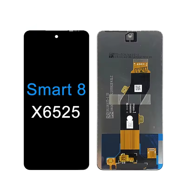 Original Infinix Smart 8 X6525 Mobile Phone LCD + TOUCH + Frame Assembly with Digitizer High Quality 1 Year Warranty 100% Tested