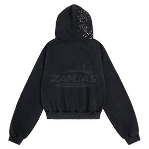 Prix bas, service OEM, vêtements pour hommes, sweat-shirts à strass grande taille, design personnalisé, sweat-shirts à strass pour hommes - Product Image 2