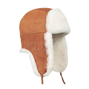 New <b>Summer</b> Adult Use Shearling Sheepskin <b>Hats</b> Whole Sale Rate <b>Men</b> Shearling Sheepskin <b>Hats</b> 2024 - Product Image 2