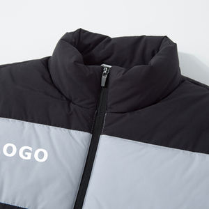 Gilet d'hiver épais pour homme de haute qualité, à capuche amovible, fermeture éclair, style sport, tricot sans manches, gilet matelassé - Product Image 3