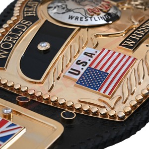 เข็มขัดแชมป์ NWA Authentic Wear รุ่น Commemorative ประดับด้วยหินหลากสี เข็มขัดมวยปล้ำคุณภาพสูง เข็มขัดแชมป์สุดหรู - Product Image 3