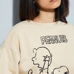 Sudadera de Manga Larga con Cuello en V, Estilo Hip Hop, 100% Algodón, para Mujer, con Logotipo Personalizado Impreso en la Parte Delantera, para Invierno/Otoño - Product Image 4