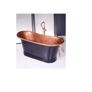 Baignoire en cuivre artisanale de qualité supérieure, rectangulaire et ovale, avec bain à remous, distributeurs directs en Inde, fabricants, fournisseurs - Product Image 3