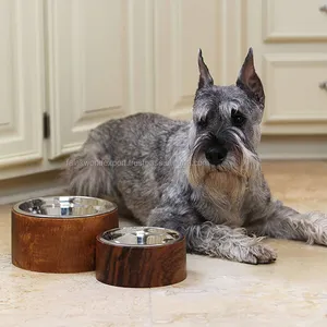 Schlussverkauf hölzerne Hundebissel einzigartiges Aussehen mit guter Qualität für Hundefutter und Wasser Servierschüssel aus Falak World Export