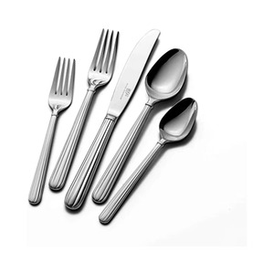 Ensemble de 5 couverts en acier inoxydable idéal pour les ustensiles de cuisine table à manger maison café utiliser des couverts enduits de couleur noire poignée élégante - Product Image 3