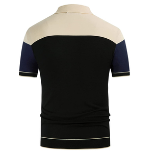Style d'été T-shirt à manches courtes pour hommes Casual Business Fashion Loose Lapel polo Brodé Respirant Chemise à dents pour hommes - Product Image 2