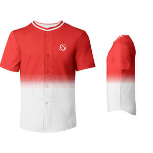 Maillots de baseball personnalisés OEM 2025 – Respirants, séchage rapide, 100 % polyester, manches courtes, col en V, grandes tailles, chemises et hauts - Product Image 4
