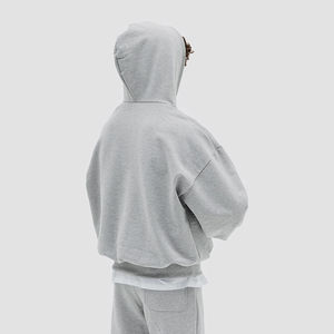 Offre Spéciale hommes lourd personnalisé de haute qualité 100% coton biologique surdimensionné plaine pull Boxy recadrée hommes sweats à capuche sweats - Product Image 4