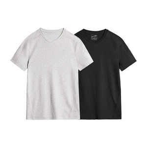 Camiseta de cuello redondo de punto de algodón 100% con estampado de pantalla de seda para hombres Hip Hop Street Painting personalidad colores brillantes camiseta de moda - Product Image 1