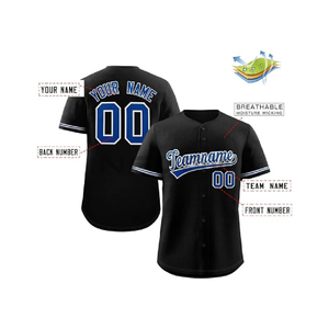 Ropa de béisbol Softball Béisbol Jersey Conjuntos de uniformes 100% Poliéster Diseño personalizado Patrón de equipo adulto Transferencia de calor Transpirable - Product Image 1