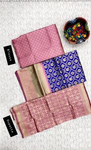 Boutique de diseño indio tradicional Kanjiveram seda Lehenga exclusivo nupcial Ropa Étnica boda Festival Lehenga Choli mujeres - Product Image 3