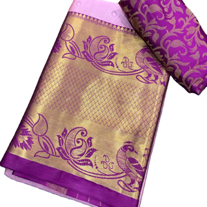 Saree en soie fantaisie haute nouveau Design attrayant et tissu en soie avec tissage femmes saree saree en soie de coton - Product Image 1