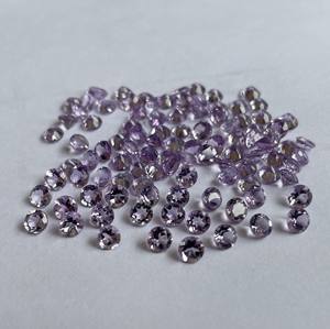 Amatista Rosa natural Corte redondo 3mm Facetado-Amatista Rosa suelta Piedra preciosa suelta de alta calidad - Product Image 5