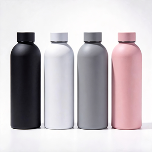 CL 500ml Stainless Steel Vacuum Insulated Water <b>Bottle</b> Leakproof Matte <b>Thermos</b> Flask for Travel Sports Office - Product Image 1