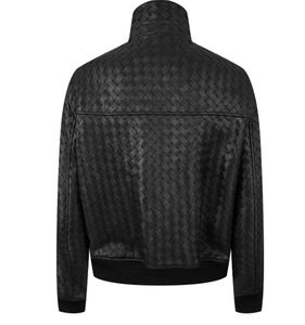 2025 Fitted Leather Men's Leather Jacket <b>Black</b> <b>Top</b> Quality Fashion Pu Jacket Men Custom Design Men Leather Jacket OEM Service - Product Image 2