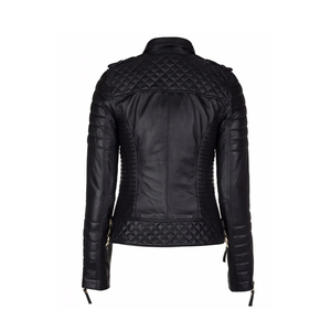 Chaqueta de Cuero para Mujer, Diseño Nuevo, Precio Accesible, 100% Cuero Puro, Precio de Venta, Secado Rápido, Servicio OEM - Product Image 2
