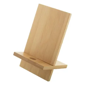 Support de téléphone portable en bambou écologique Gibba, accessoires de bureau - Product Image 1