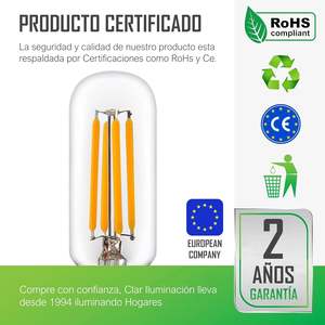 E14 4W LED Filament <b>Bulb</b> Energy Efficient Lighting Option - Product Image 5