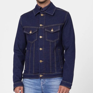 Nouvelle arrivée 2025 vestes en jean bleu pour hommes conception personnalisée disponible en gros Streetwear mode Service OEM - Product Image 2