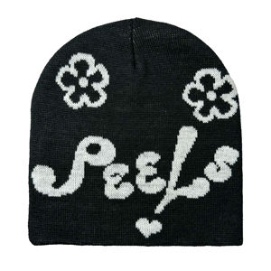Venta al por mayor personalizado bordado logotipo impreso en relieve gorros 100% algodón tejido Beanie sombrero para hombre y mujer - Product Image 1
