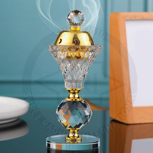 SHREE RADHEY Metal Incense Burner Eco-friendly Handcrafted Decorative <b>Gift</b> for <b>Eid</b> with Indian Sandalwood Scent - Product Image 3