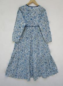 Vente en gros robes décontractées design grande taille à manches longues été lâche mini imprimé designer caftan robes kimono pour femmes ensembles - Product Image 4